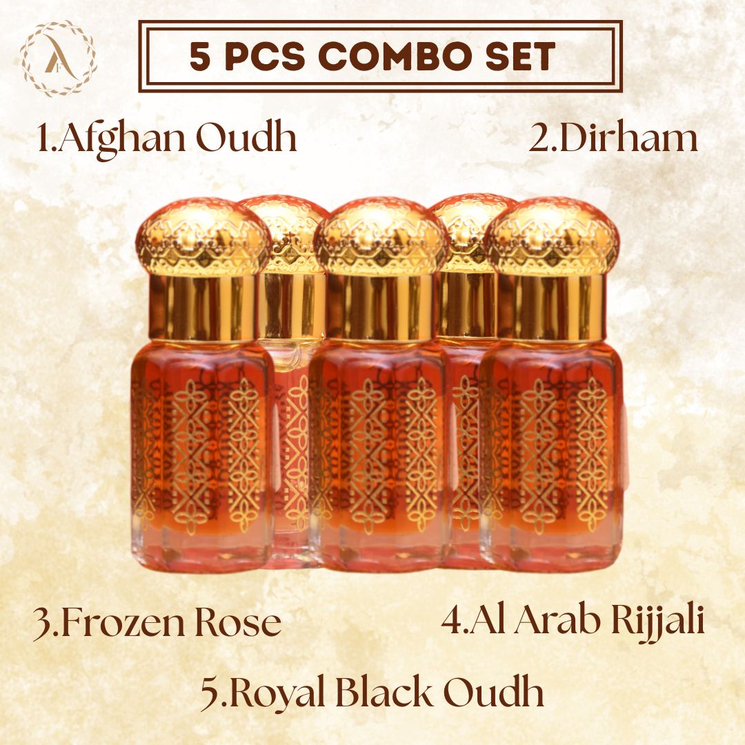 5 Pcs Attar Combo Set 6ML Each